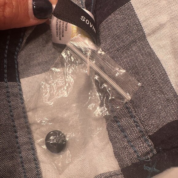 Buffalo David Bitton Pearl Snap Window Pane Shacket Mens Zipper Cowboy Western - Picture 3 of 16